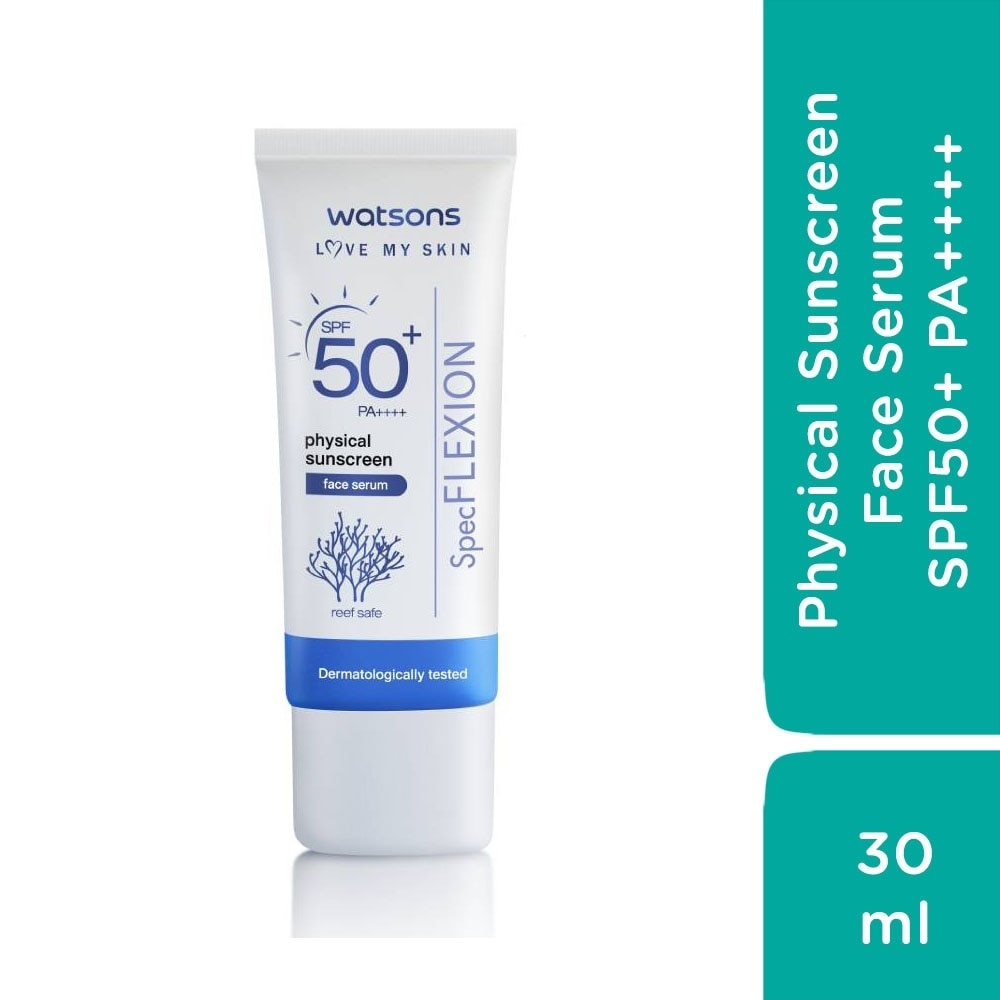 Tinh Chất Chống Nắng Watsons Physical Sunscreen Face Serum SPF50+ Pa++++ 30ml