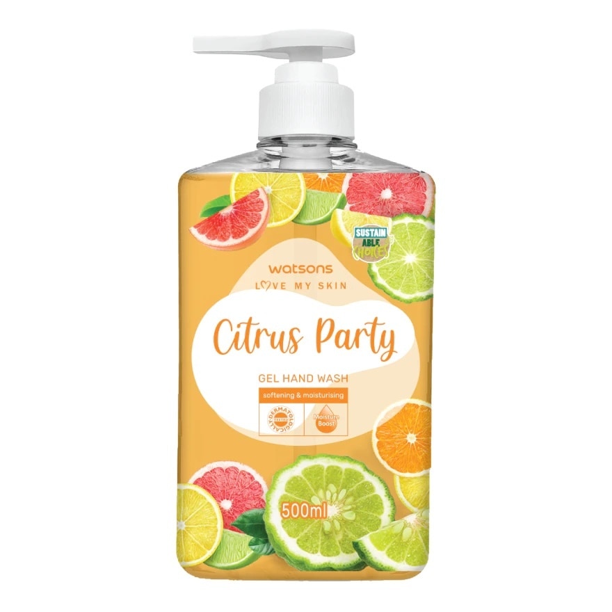 Gel Rửa Tay Watsons Love My Skin Citrus Party Gel Hand Wash 500ml