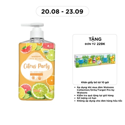 WATSONS - Gel Rửa Tay Watsons Love My Skin Citrus Party Gel Hand Wash 500ml image