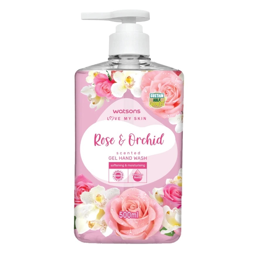 Love My Skin Rose Orchid Scented Gel Hand Wash 500ml