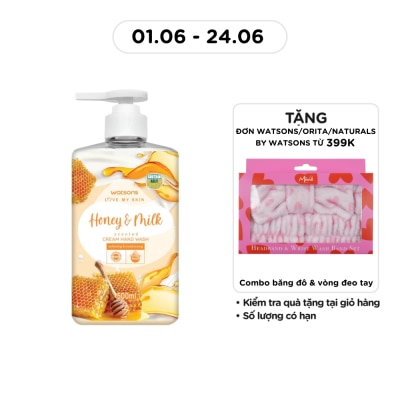 WATSONS - Love My Skin Honey Milk Scented Cream Hand Wash 500ml
