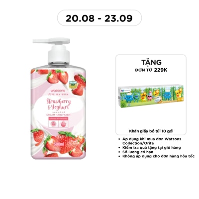 WATSONS - Love My Skin Strawberry Yoghurt Scented Cream Hand Wash 500ml image