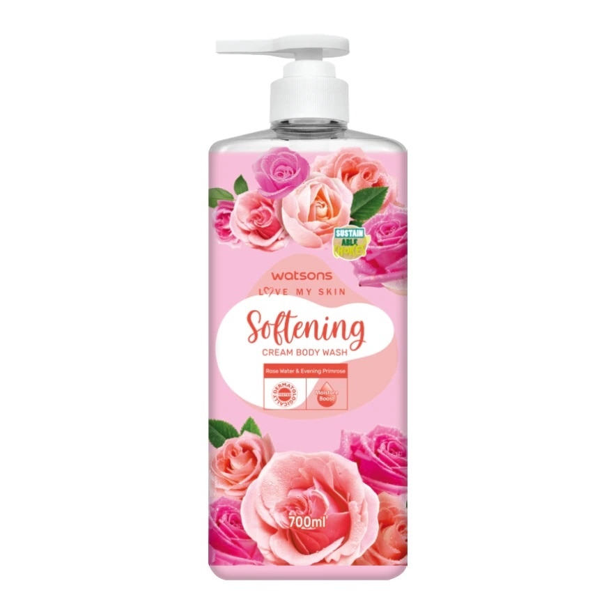 Kem Tắm Watsons Love My Skin Softening Cream Body Wash 700ml