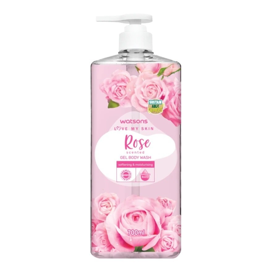 Love My Skin Rose Scented Gel Body Wash 700ml