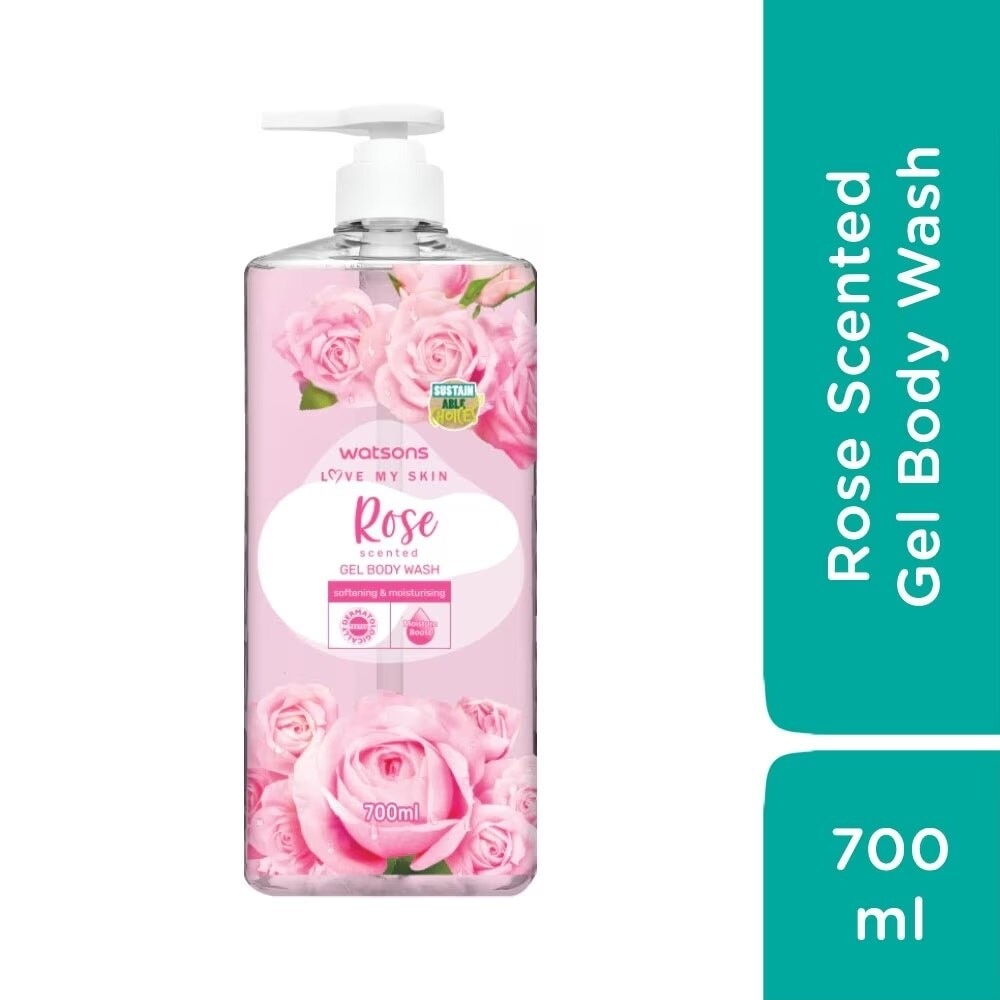 Love My Skin Rose Scented Gel Body Wash 700ml