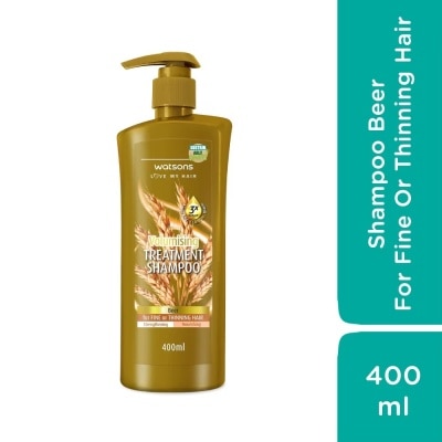 WATSONS - Dầu Gội Watsons Treatment Shampoo Beer For Fine Or Thinning Hair 400ml