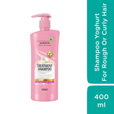 WATSONS Dầu Gội Watsons Treatment Shampoo Yoghurt For Rough Or Curly Hair 400ml