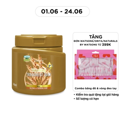 WATSONS - Kem Ủ Tóc Watsons Treatment Wax Beer for Fine Or Thinning Hair 500ml