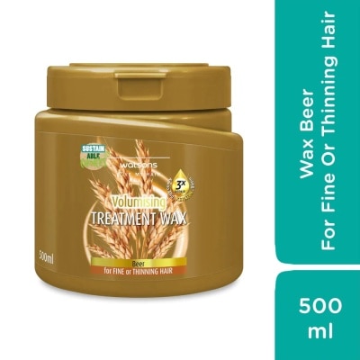 WATSONS - Kem Ủ Tóc Watsons Treatment Wax Beer for Fine Or Thinning Hair 500ml
