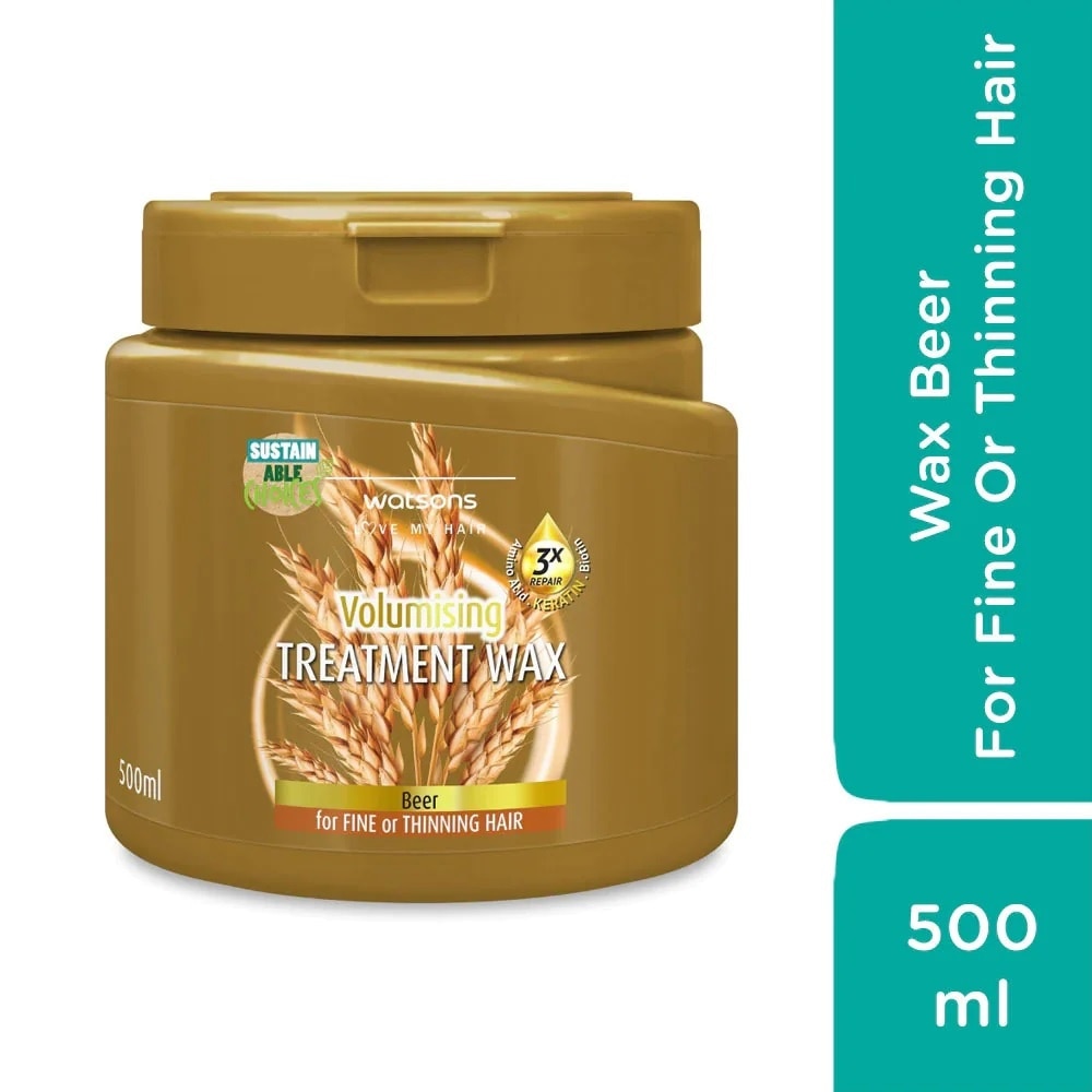 Treatment Wax Beer for Fine or Thinning Hair 500ml