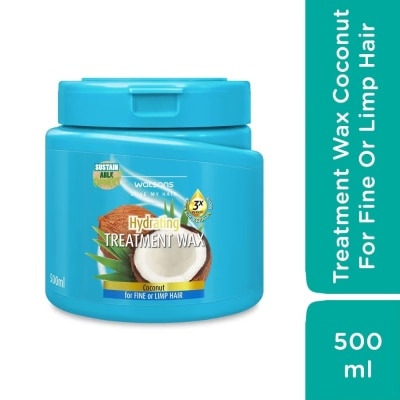 WATSONS - Kem Ủ Tóc Watsons Treatment Wax Coconut for Fine Or Limp Hair 500ml