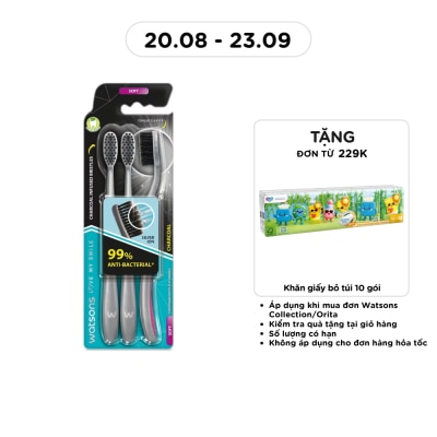 WATSONS - Charcoal Toothbrush (Soft) 3s image