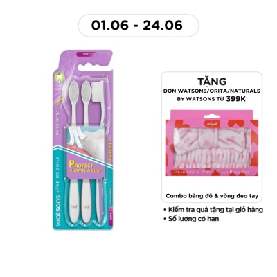 WATSONS - Gentle Soft Toothbrush 3s