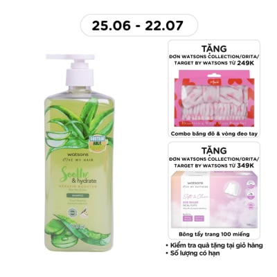 WATSONS - Dầu Gội Watsons Aloe Vera Lilac Shampoo 700ml