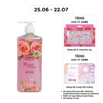 WATSONS - Dầu Gội Watsons Rose Evening Primrose Shampoo 700ml