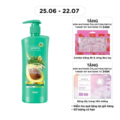 WATSONS - Dầu Gội Watsons Treatment Shampoo Avocado 400ml