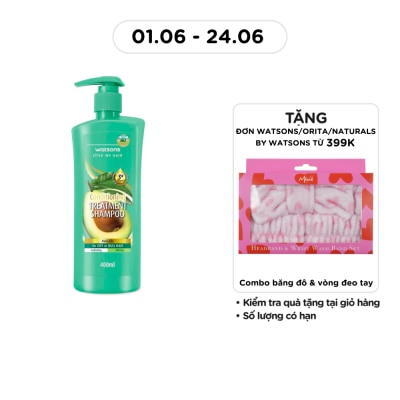 WATSONS - Dầu Gội Watsons Treatment Shampoo Avocado 400ml