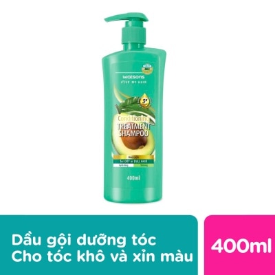 WATSONS - Dầu Gội Watsons Treatment Shampoo Avocado 400ml
