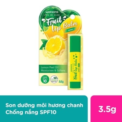 WATSONS Son Dưỡng Môi Watsons Fruity Lemon SPF10 3.5g