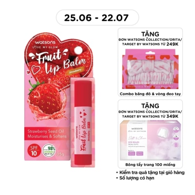WATSONS - Son Dưỡng Môi Watsons Fruity Strawberry SPF10 3.5g