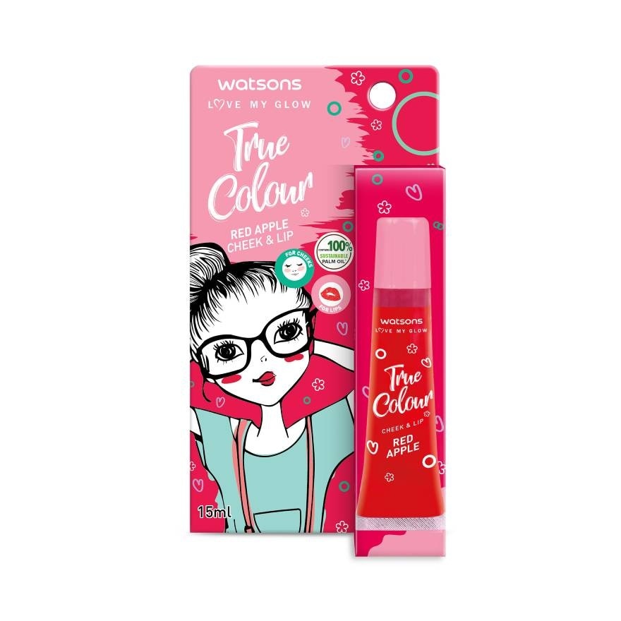 Son Dưỡng Có Màu Watsons Dành Cho Má Và Môi Red Apple 15ml