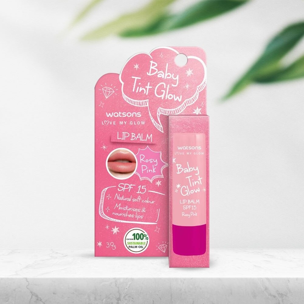 Baby Tint Glow Rosy Pink Lip Balm SPF15 3.9g