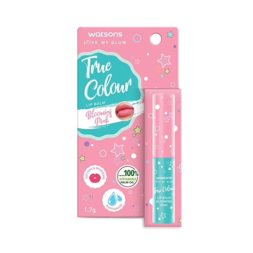 Son Dưỡng Có Màu Watsons True Color Blooming Pink 1.7g