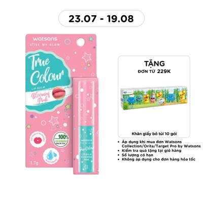 WATSONS - Son Dưỡng Có Màu Watsons True Color Blooming Pink 1.7g image