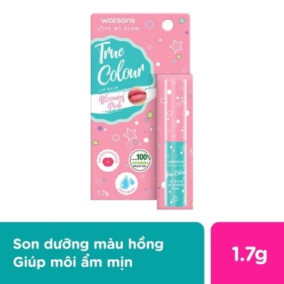 WATSONS Son Dưỡng Có Màu Watsons True Color Blooming Pink 1.7g