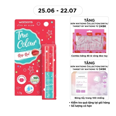 WATSONS - Son Dưỡng Có Màu Watsons True Color Rose Red 1.7g