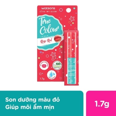 WATSONS - True Colour Rose Red Lip Balm 1.7g