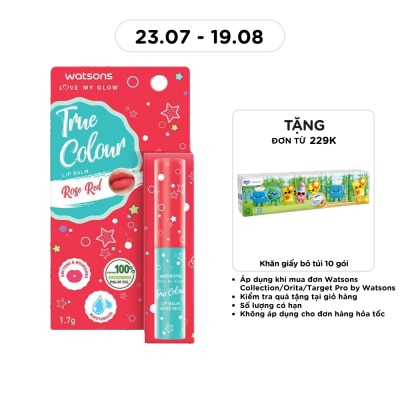 WATSONS - Son Dưỡng Có Màu Watsons True Color Rose Red 1.7g image