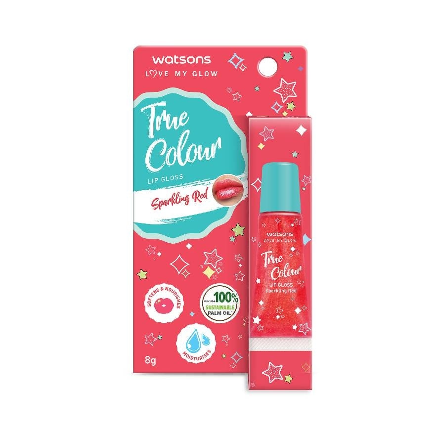 True Colour Sparkling Red Lip Gloss 8g