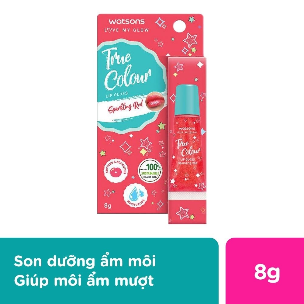 True Colour Sparkling Red Lip Gloss 8g