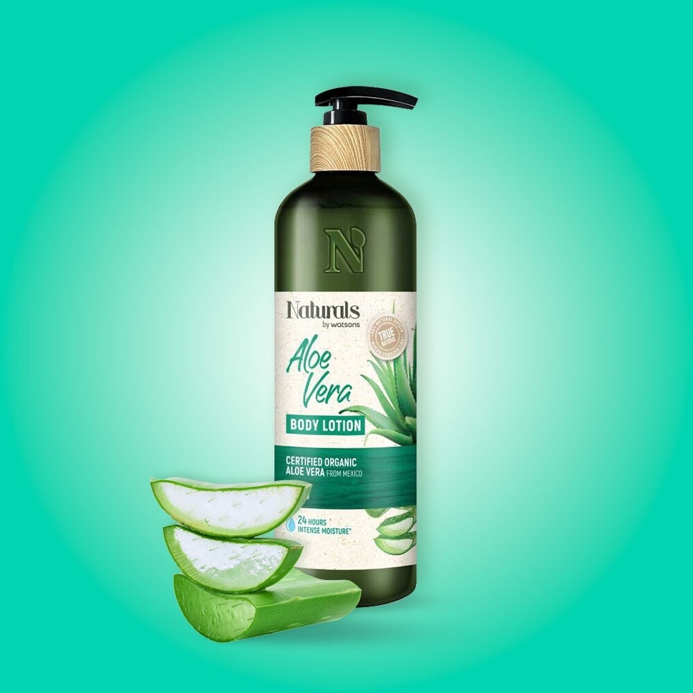 Sữa Dưỡng Thể Naturals By Watsons True Natural Aloe Vera Body Lotion 490ml