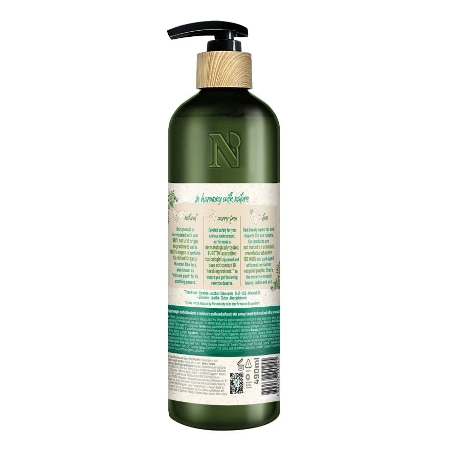 Sữa Dưỡng Thể Naturals By Watsons True Natural Aloe Vera Body Lotion 490ml