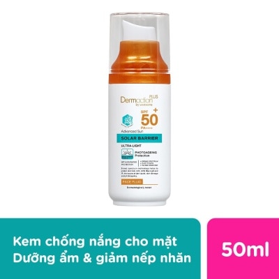 DERMACTION PLUS BY WATSONS Advanced Sun Solar Barrier Face Fluid SPF50+ PA++++ 50ml