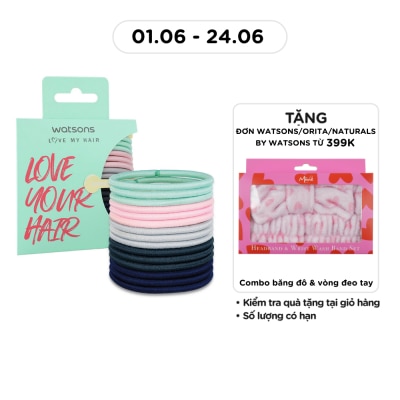 WATSONS - Medium Hair Ties Assorted Colors 15Pcs