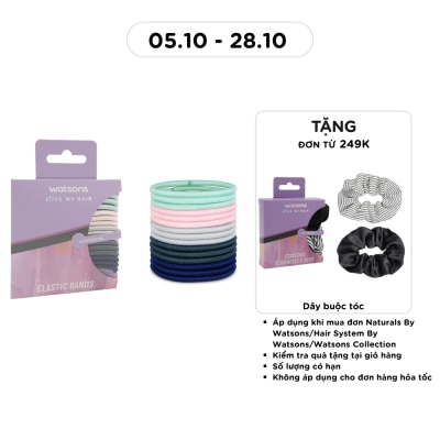 WATSONS Medium Hair Ties Assorted Colors 15Pcs image