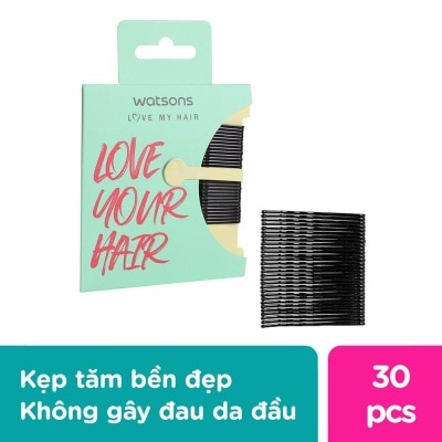 WATSONS Set Kẹp Tóc Watsons Hair Clip Black 30Pcs