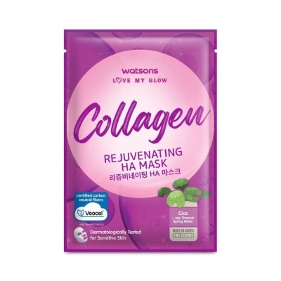 WATSONS Love My Glow Collagen Rejuvenating HA Mask 21ml