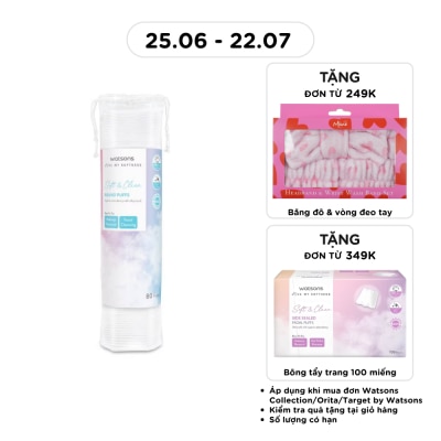 WATSONS - Bông Tẩy Trang Watsons Round Puffs 80S