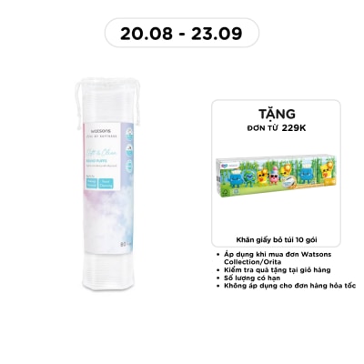 WATSONS - Bông Tẩy Trang Watsons Round Puffs 80S image