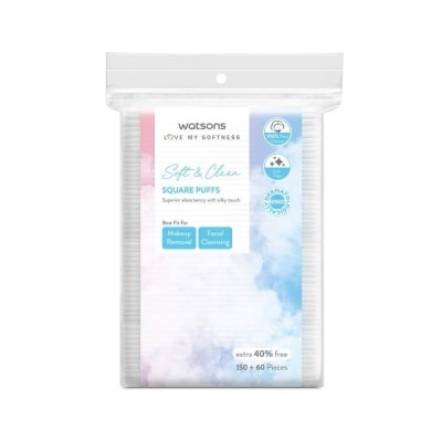 WATSONS Bông Tẩy Trang Watsons Square Puffs 150S+40%