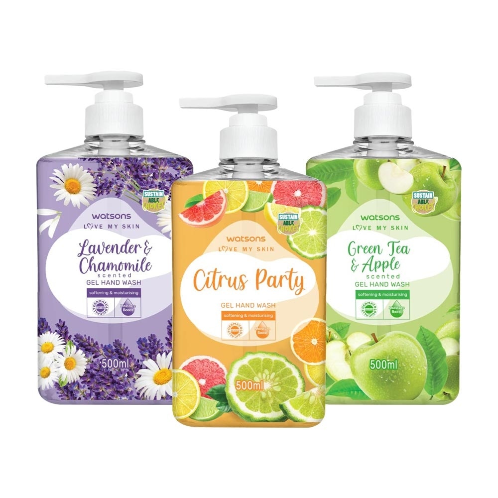 Combo Watsons LMS Deep Clean Gel Hand Wash 500ml