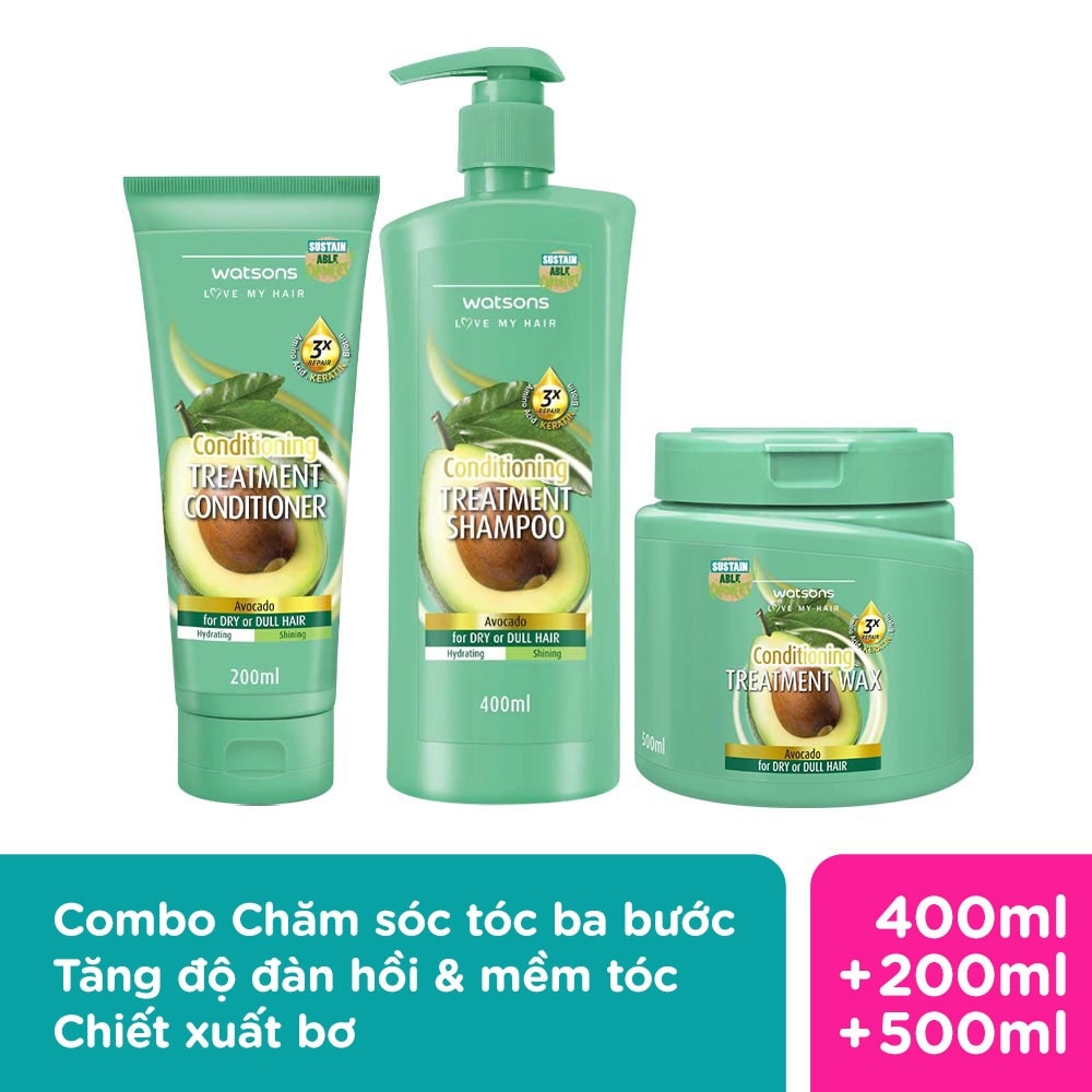 Combo 3pcs Hair Care Watsons Treatment Avocado