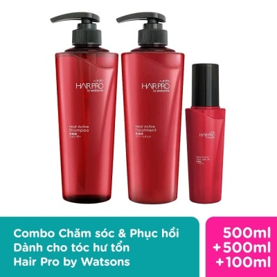 HAIR PRO BY WATSONS Combo Chăm Sóc Phục Hồi Tóc Hư Tổn Hair Pro By Watsons