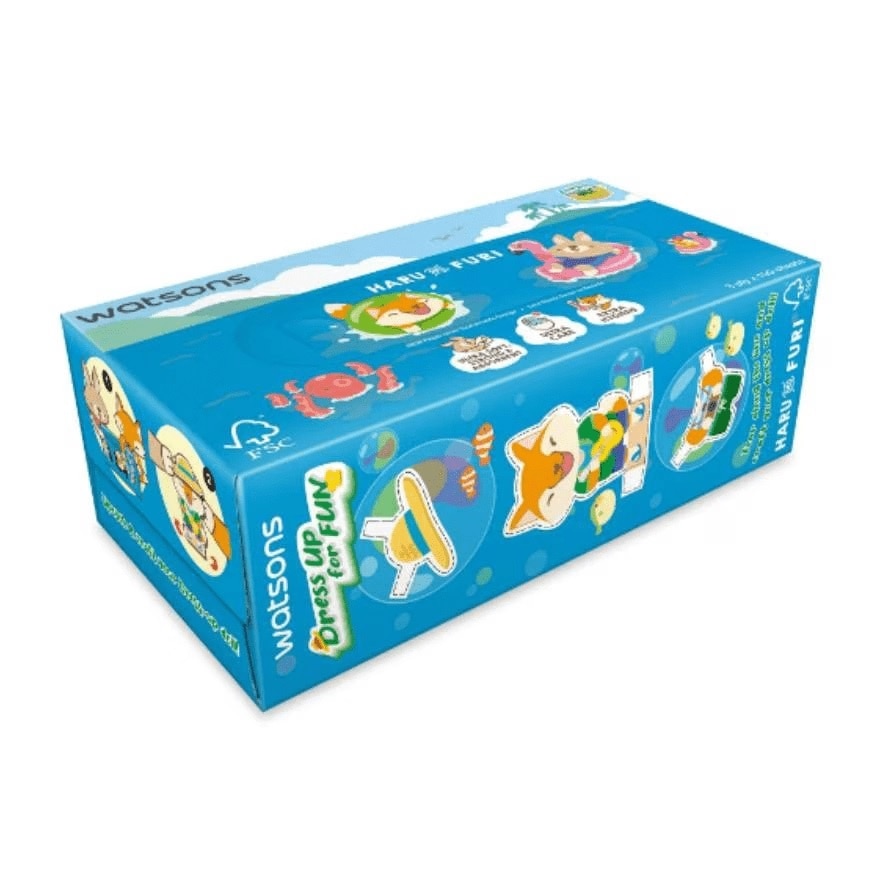Khăn Giấy Hộp Watsons Facial Box Tissue 3ply x 100s (Haru&Furi)(Hình Ngẫu Nhiên)