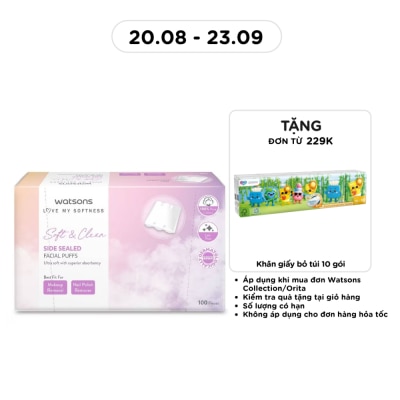 WATSONS - Side Sealed Facial Puffs 100s image