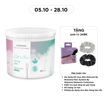 WATSONS Paper Shaft Cotton Buds 300s image